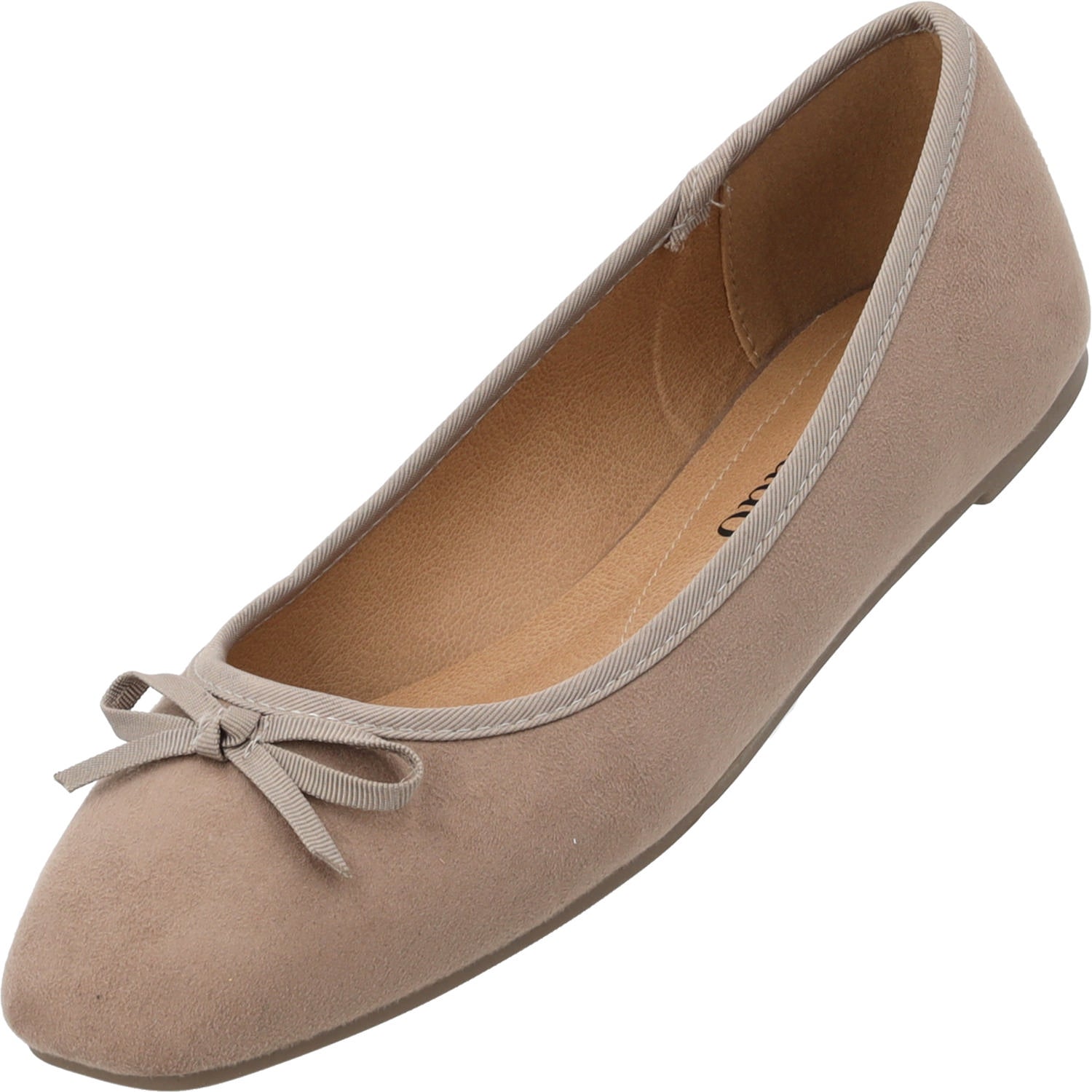 Palado Voso Ballerine Donna Con Fiocco – Materiale PU O Tessuto, Suola TPR Antiscivolo, Morbida E Comoda, Collezione Moda