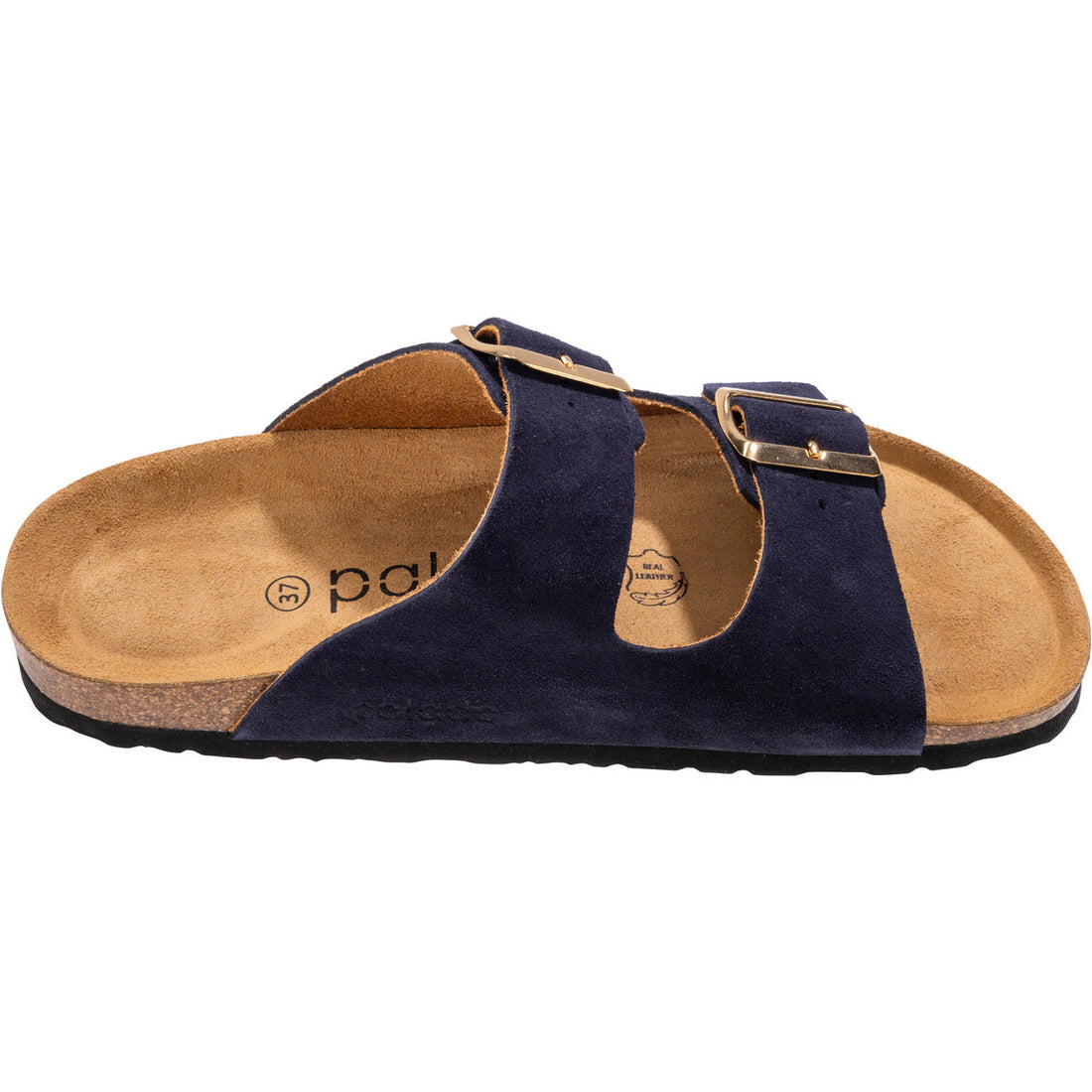 Korfu Serr Leder Basic Natur Blau