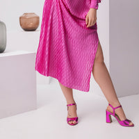 Temmi by Sila Sahin Fuchsia Metallic