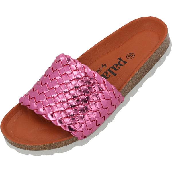 Palado Pantoletten Damen Inarona – Plateau-Sandalen Mit Glitzerschnalle, Von Sila Sahin, Bequem & Modisch