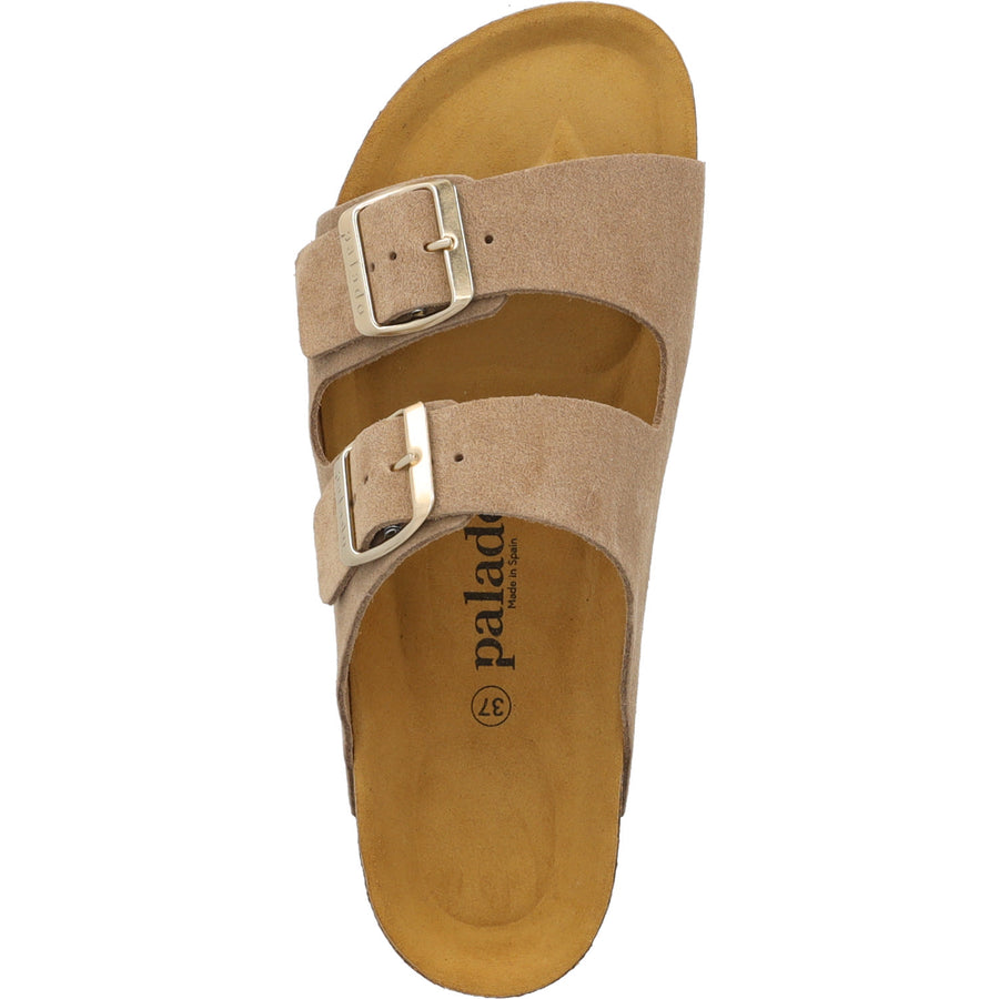 Korfu Suede Premium Leather Beige/Gold