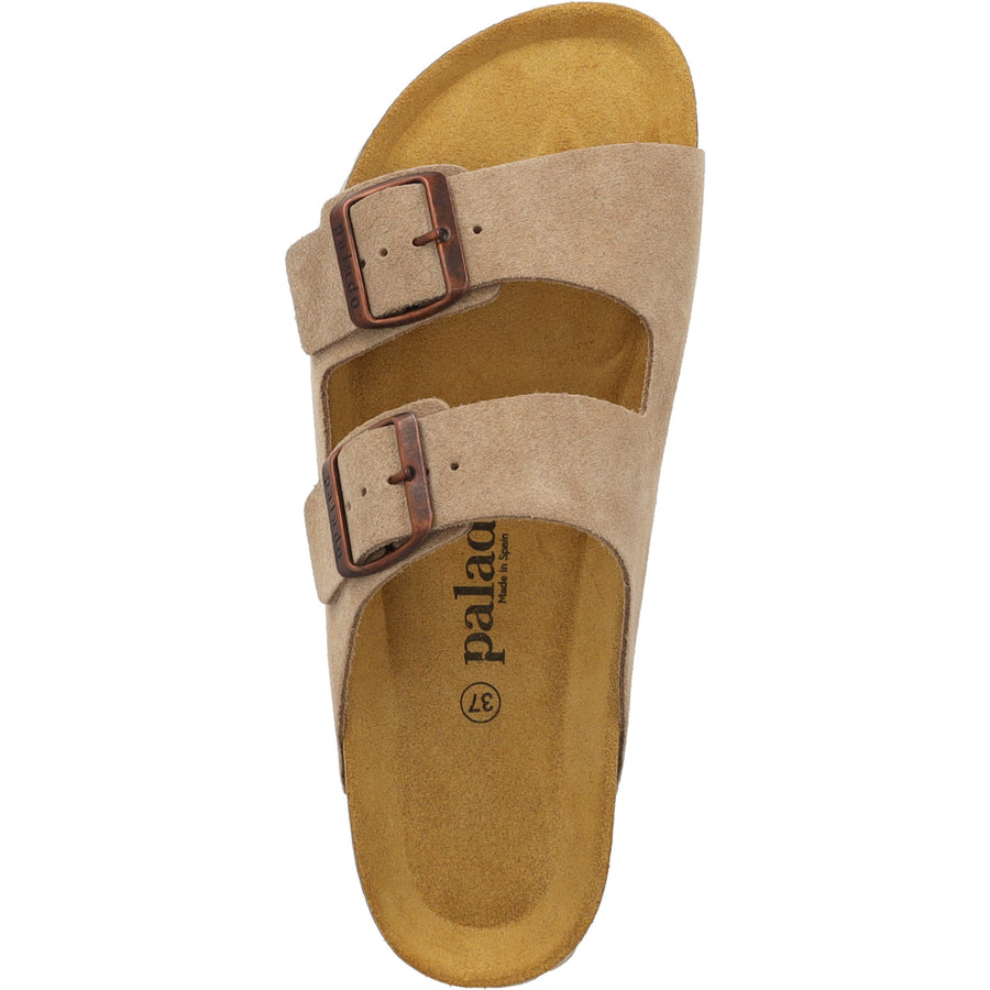 Korfu Suede Premium Leather Beige/Kupfer