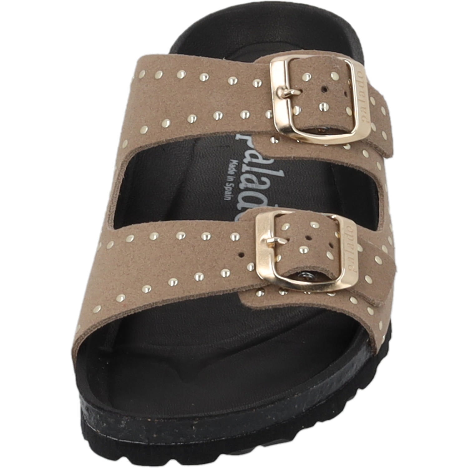 Elaha Rivet Velours Premium Leather Beige