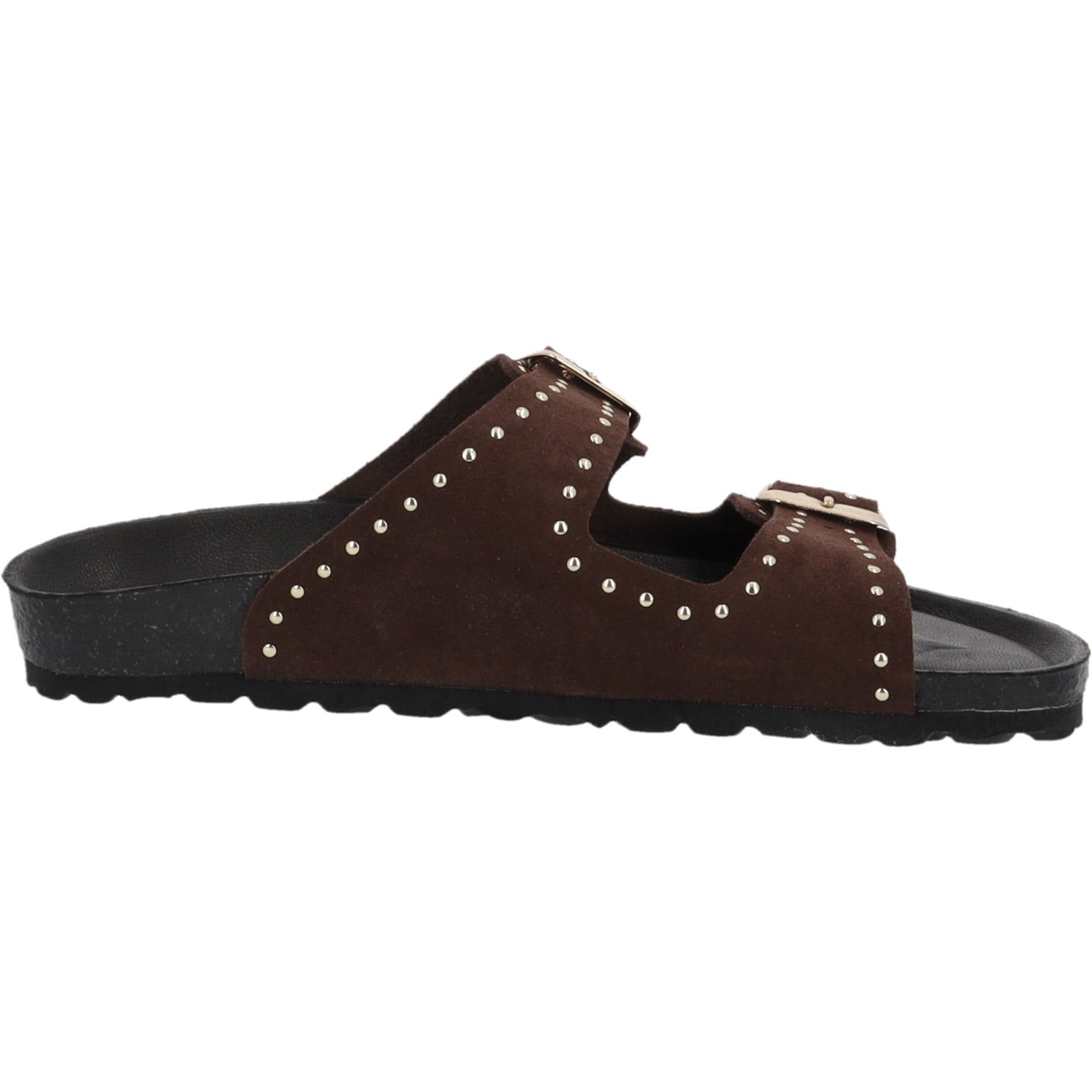 Elaha Rivet Velours Premium Leather Dunkelbraun