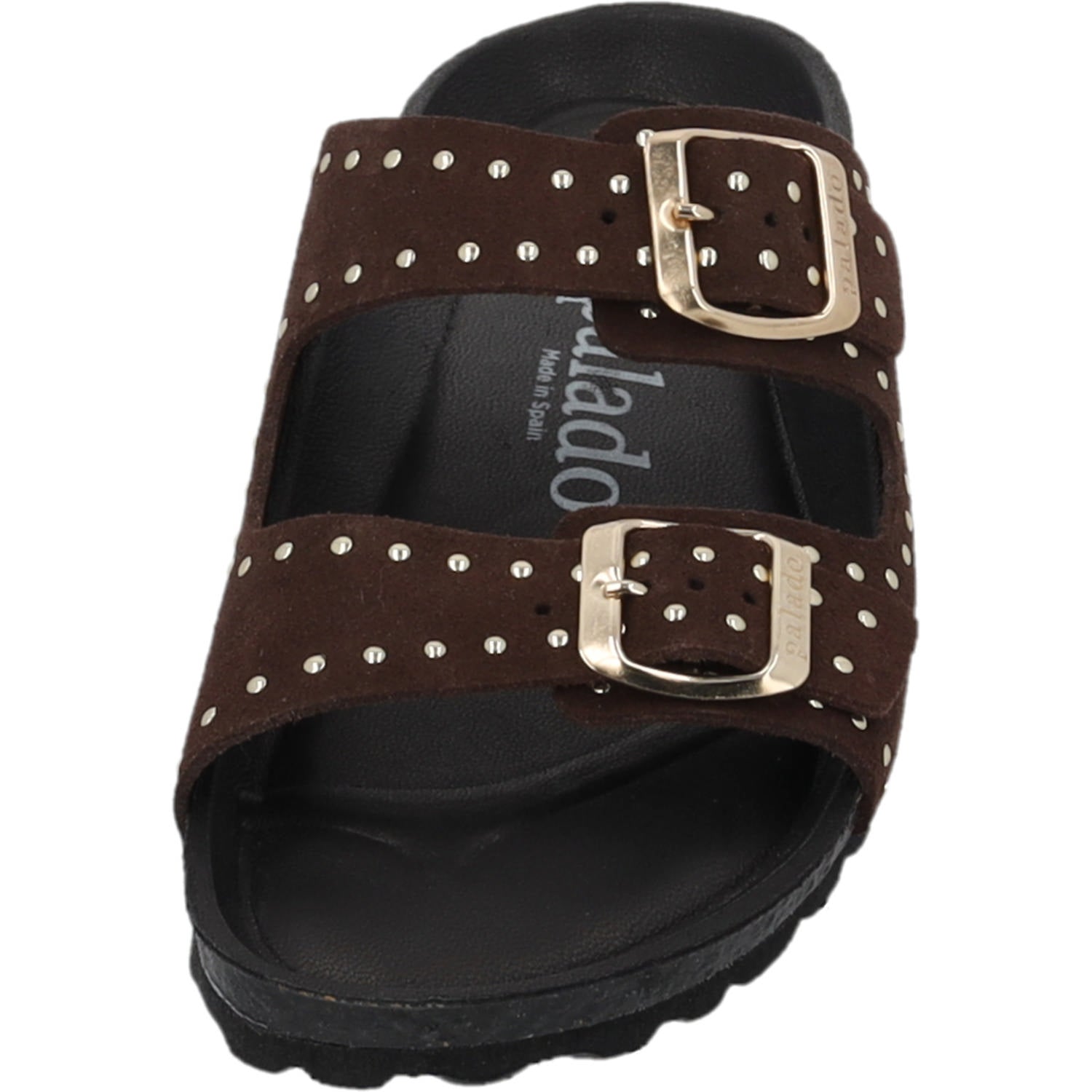 Elaha Rivet Velours Premium Leather Dunkelbraun