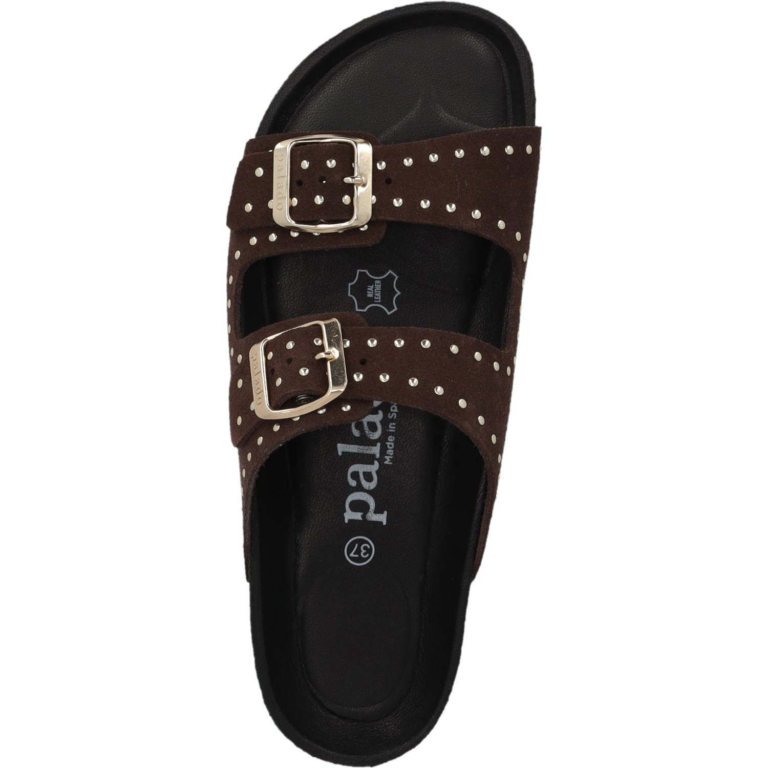 Elaha Rivet Velours Premium Leather Dunkelbraun