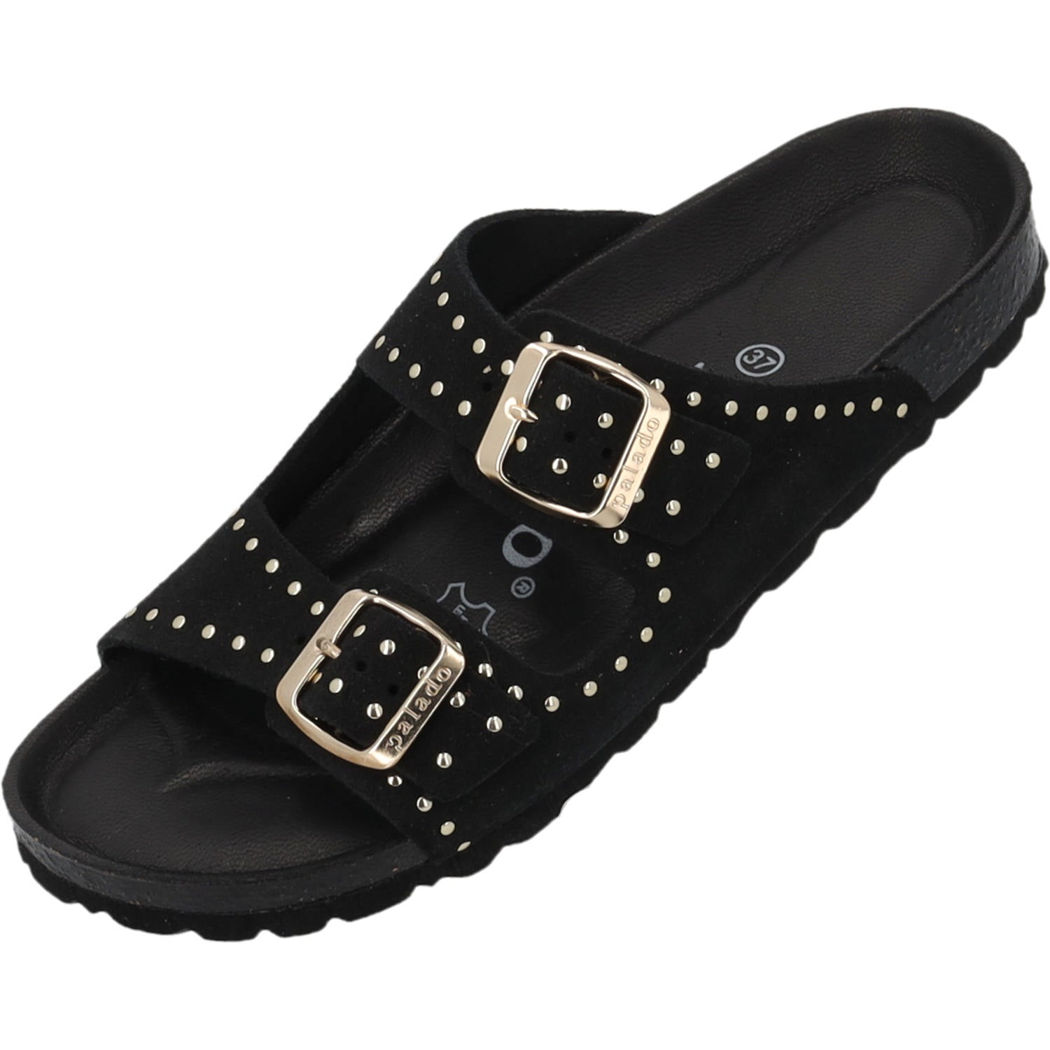 Elaha Rivet Velours Premium Leather Schwarz