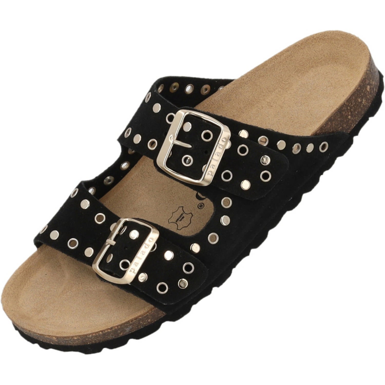 Korfu Bistud Suede Premium Leather Schwarz