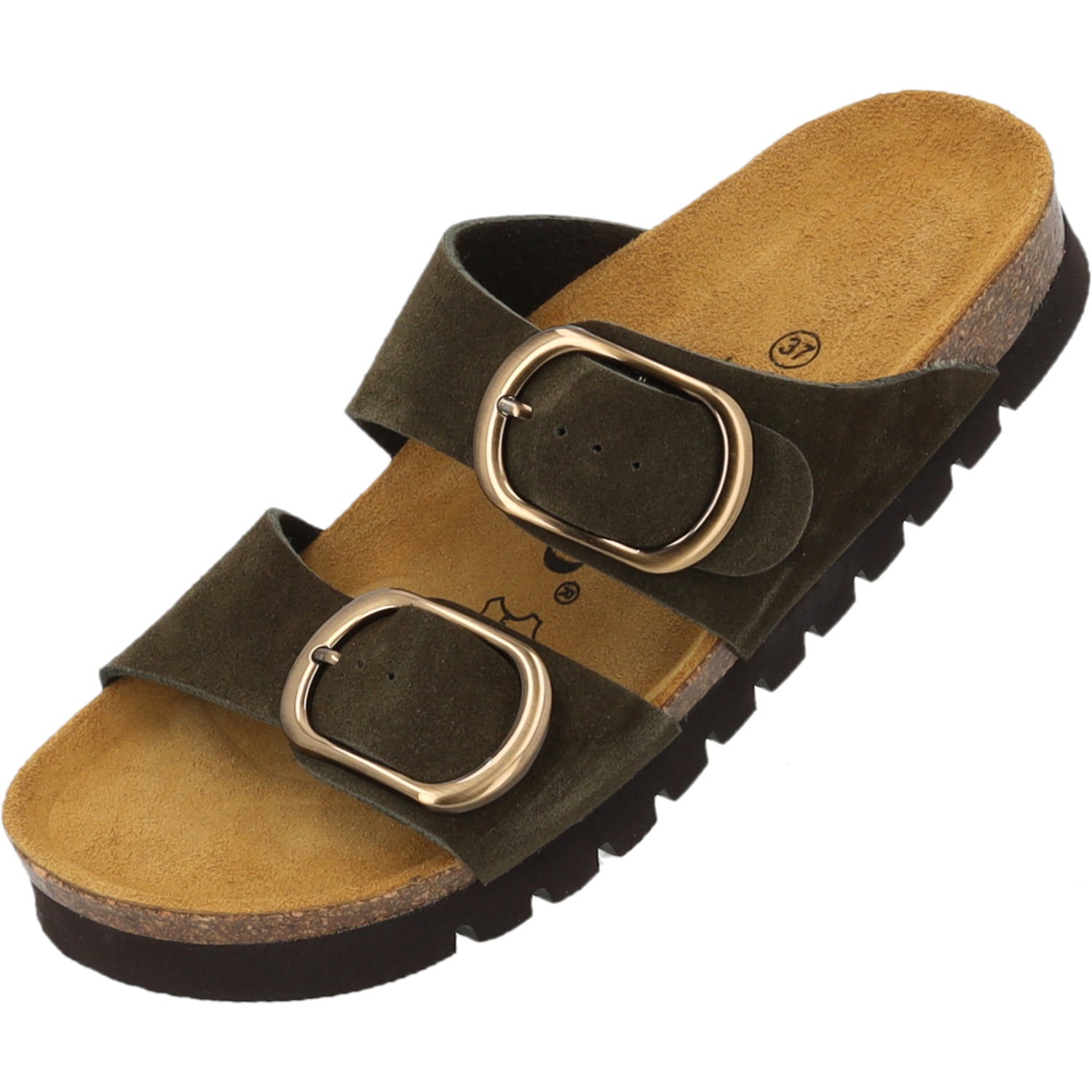 Samos OGS MP Velours Premium Leather Dunkeloliv